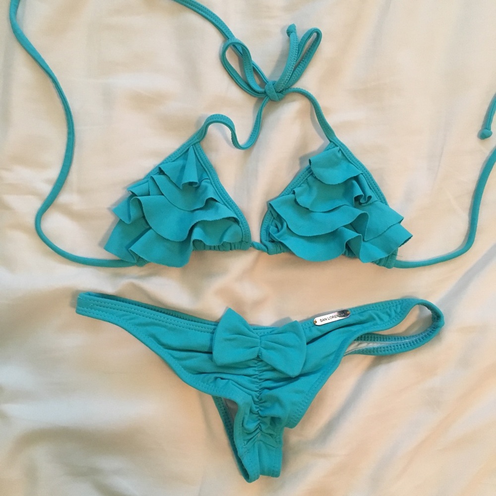 San Lorenzo blue bikini